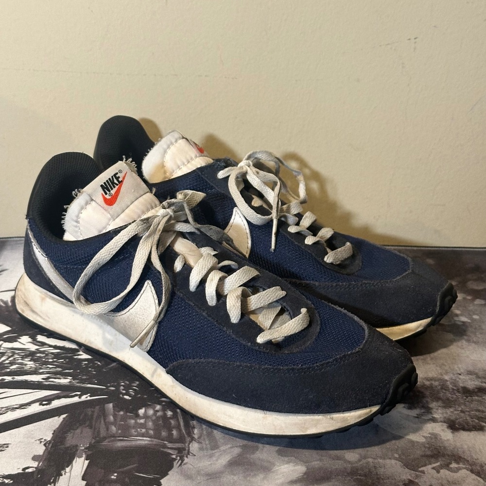 Nike Trainer 2 Navy Blue White Sneakers Mens Shoes size 9